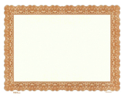 Goes 747 border only blank stock certificate