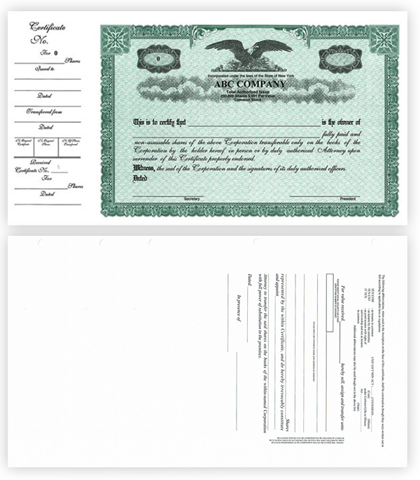 Side Stub 1 Certificate
