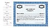 Standard Precise blue stock certificate