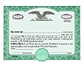 Eagle C stock certificate