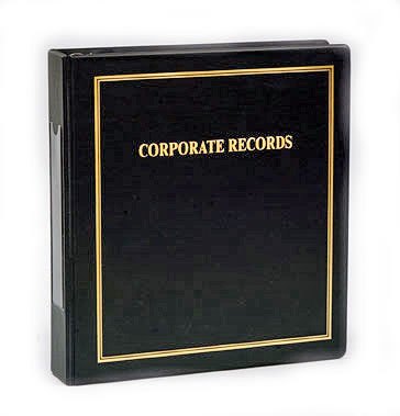 thrift corporate kit minute book binder