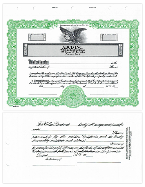How do you sell shares with a sales certificate