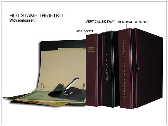 detailed image of hot stamp thriftkit corporation corporate kits