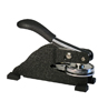 Desk Embossing Seal 1 5/8" Black & Chrome