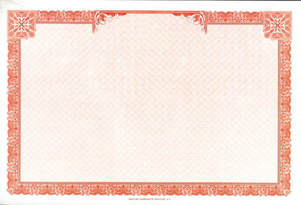 blank stock certificates