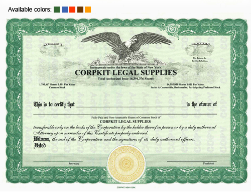 Form of Class A common stock certificate of the registrant