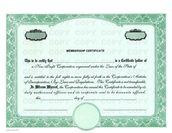 Corporate Focus Share Certificate