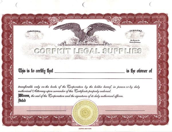 red eagle certificate